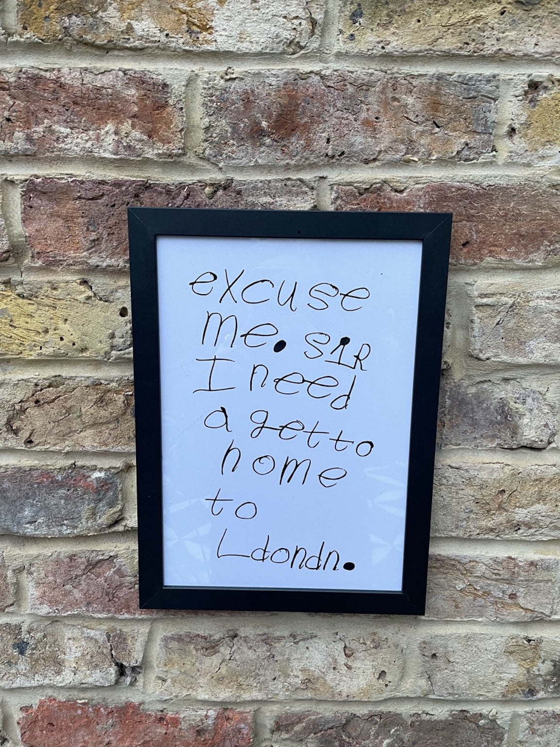 PRINT - EXCUSE ME SIR by  NOTES BY PIPER