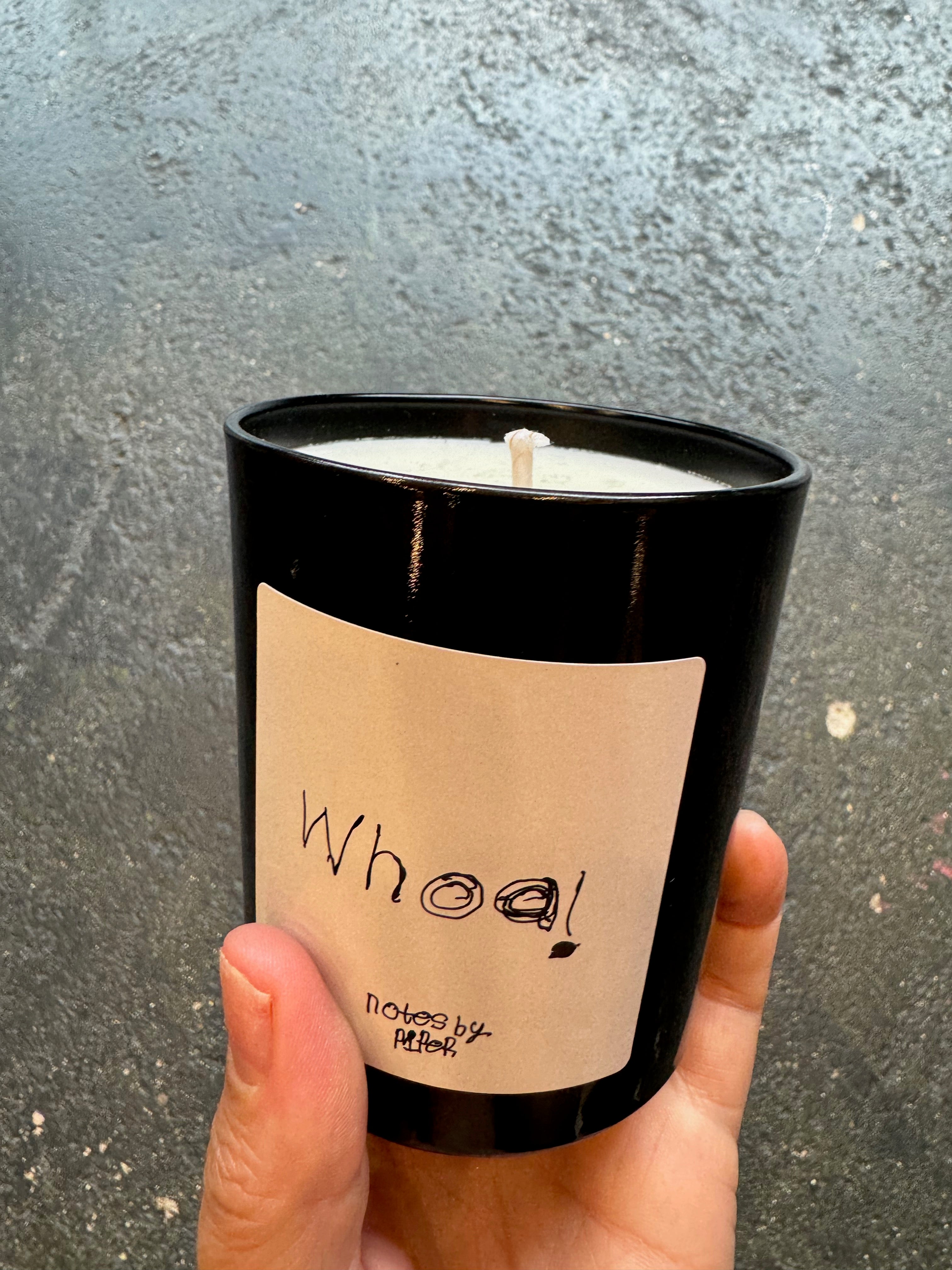 SCENTED CANDLES - WHOA by NOTES BT PIPER