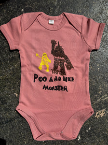 BABY BODYSUIT - POO AND WEE MONSTER by MR REES