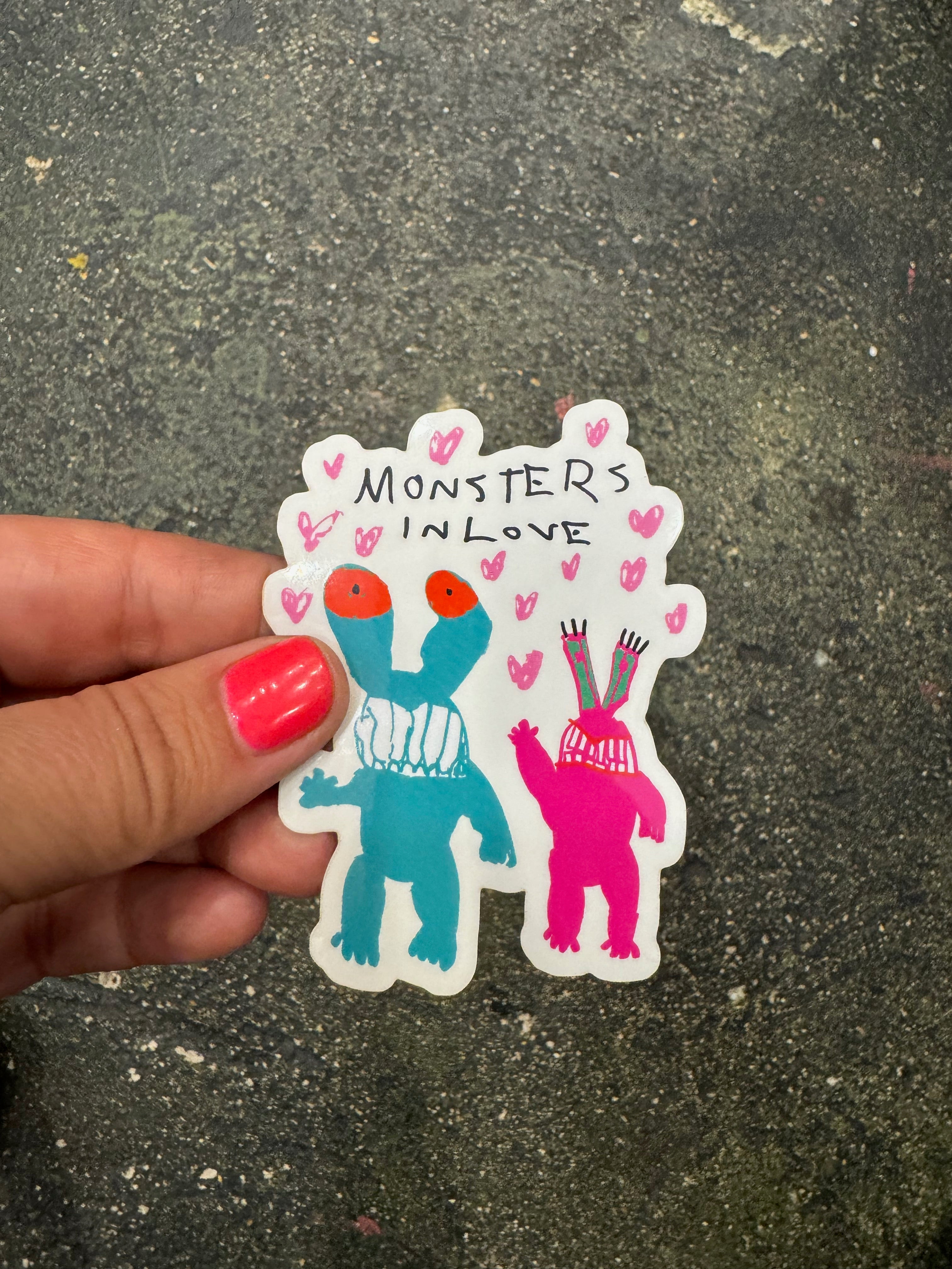 STICKERS - MONSTERS IN LOVE by MR REES