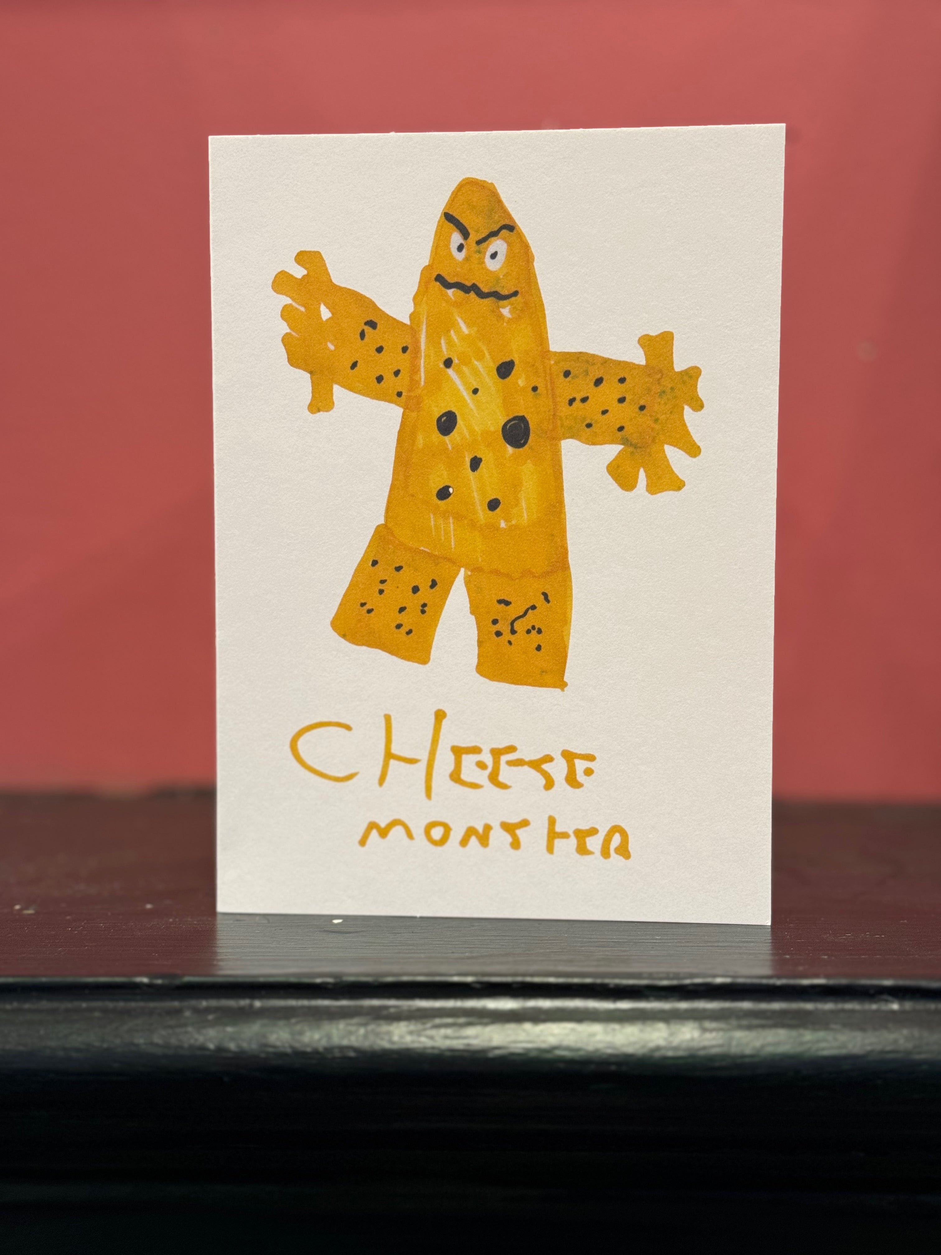 CARD - CHEESE MONSTER by MR REES