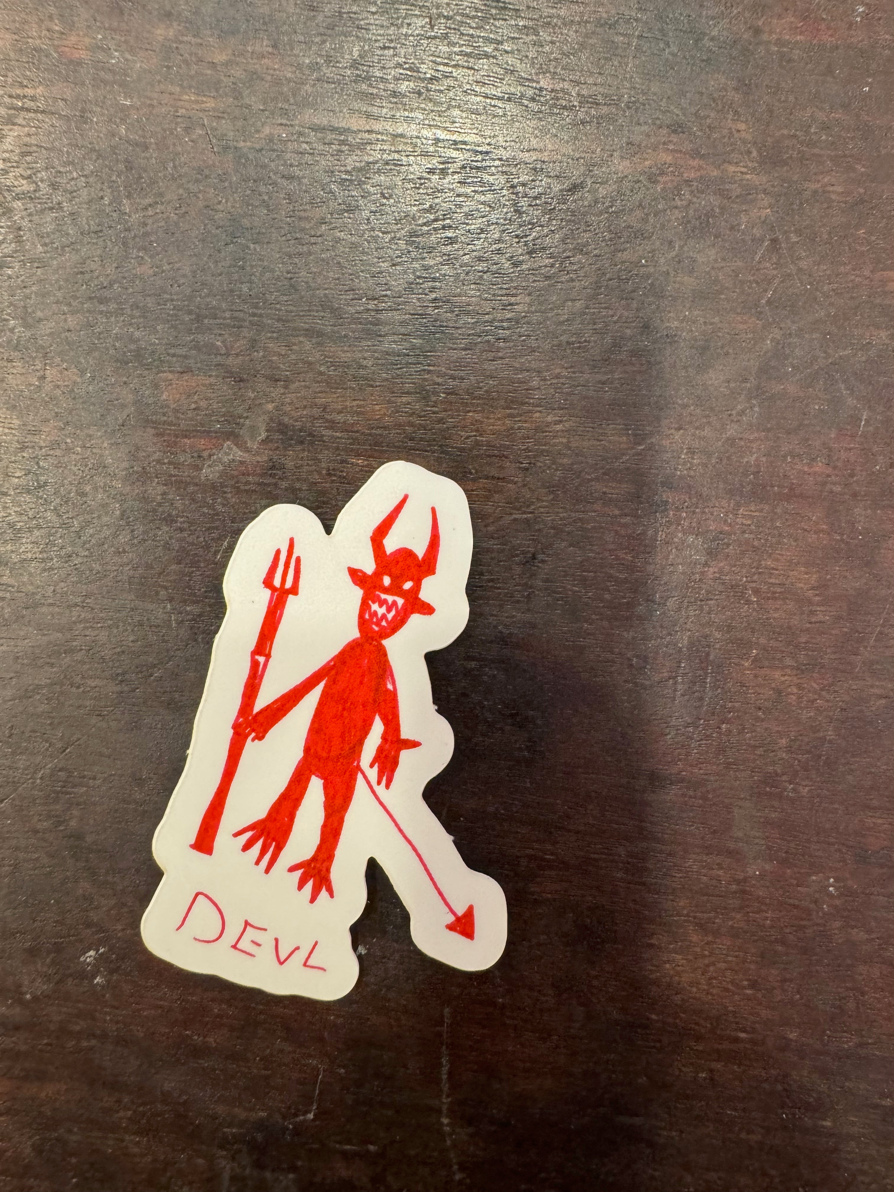 STICKER - DEVIL by NOTES BY PIPER