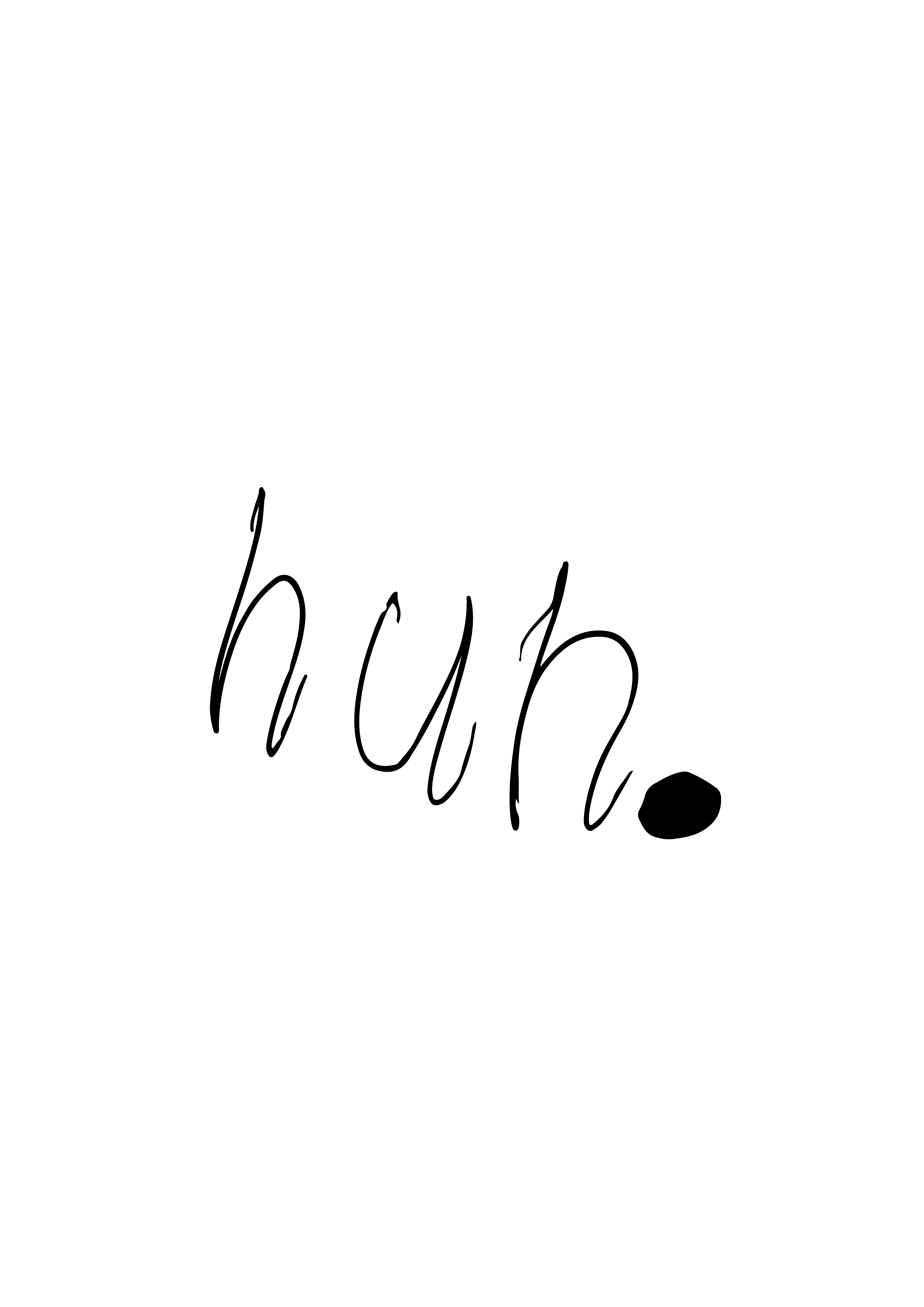 PRINT - HUH by NOTES BY PIPER