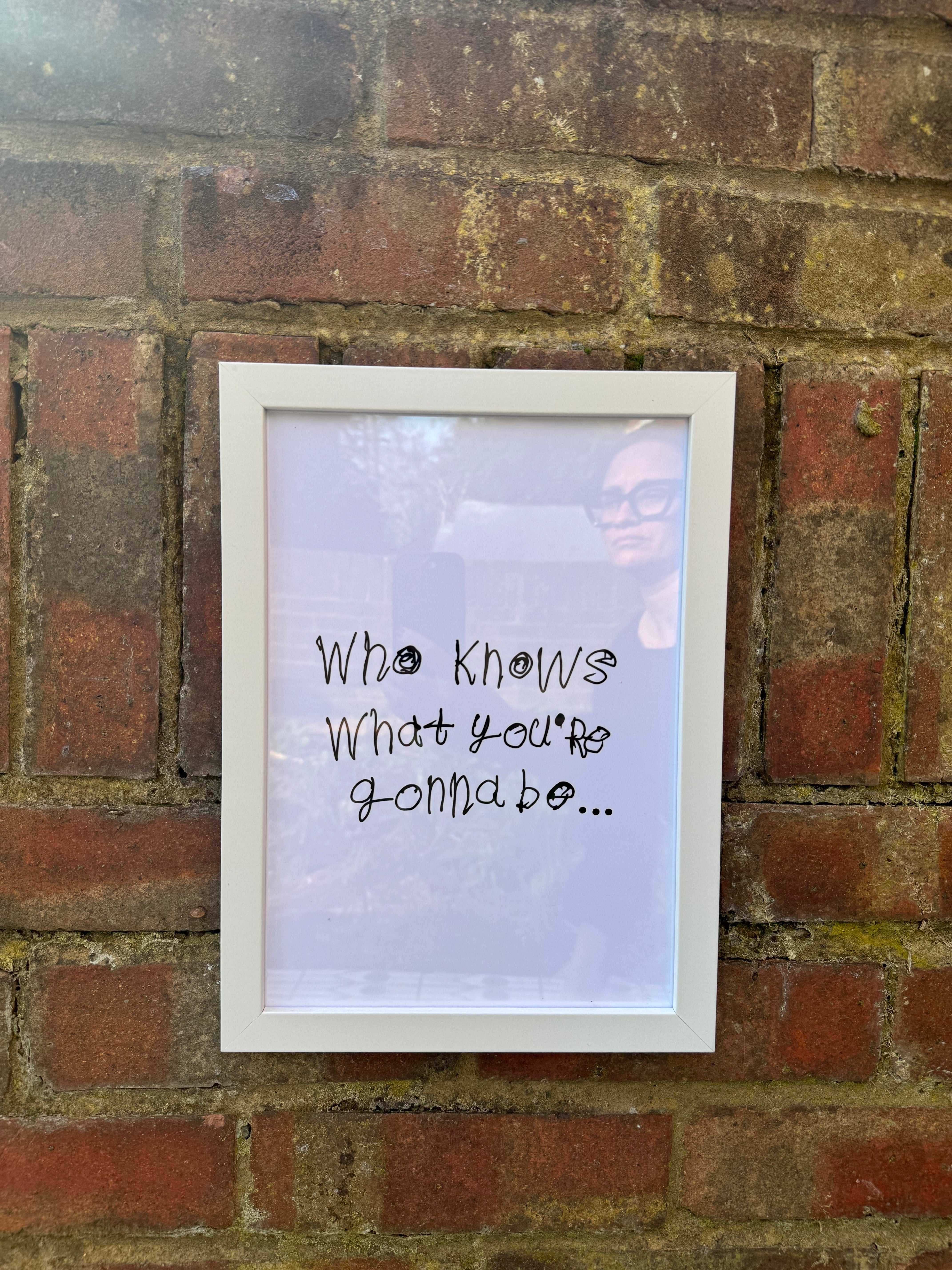 PRINT - WHO KNOWS WHAT YOU GONNA BE? by NOTES BY PIPER