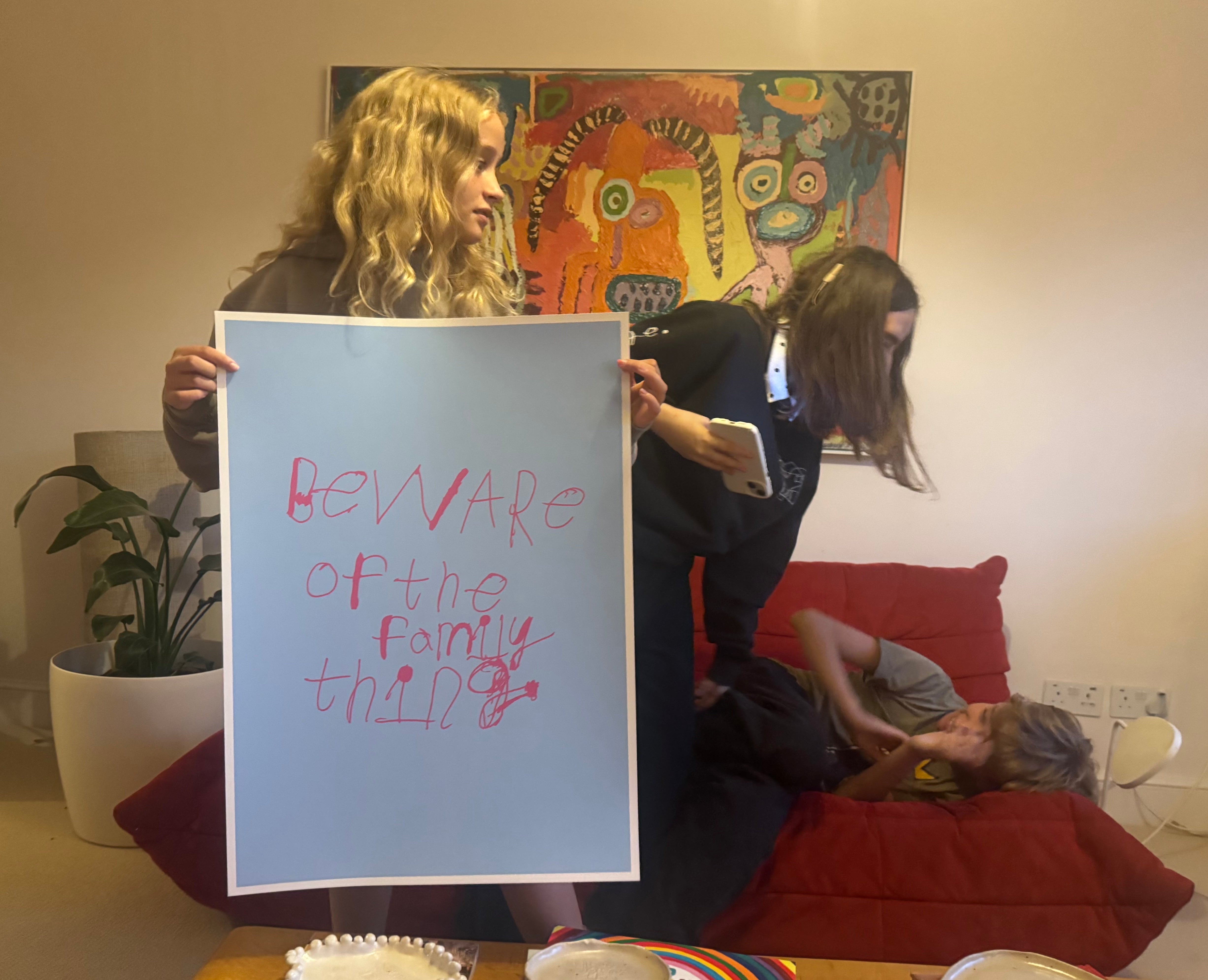ART - BEWARE OF THE FAMILY THING - Screen print
