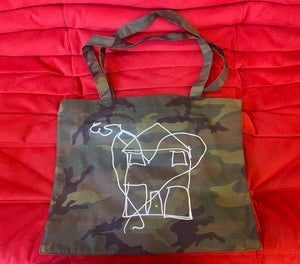 Tote Bag with both Revere and the house heart logo by Piper Revere