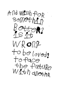 PRINT - AND WISH FOR SOMETHIN BETTER by NOTES BY PIPER