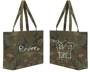 Tote Bag with both Revere and the house heart logo by Piper Revere