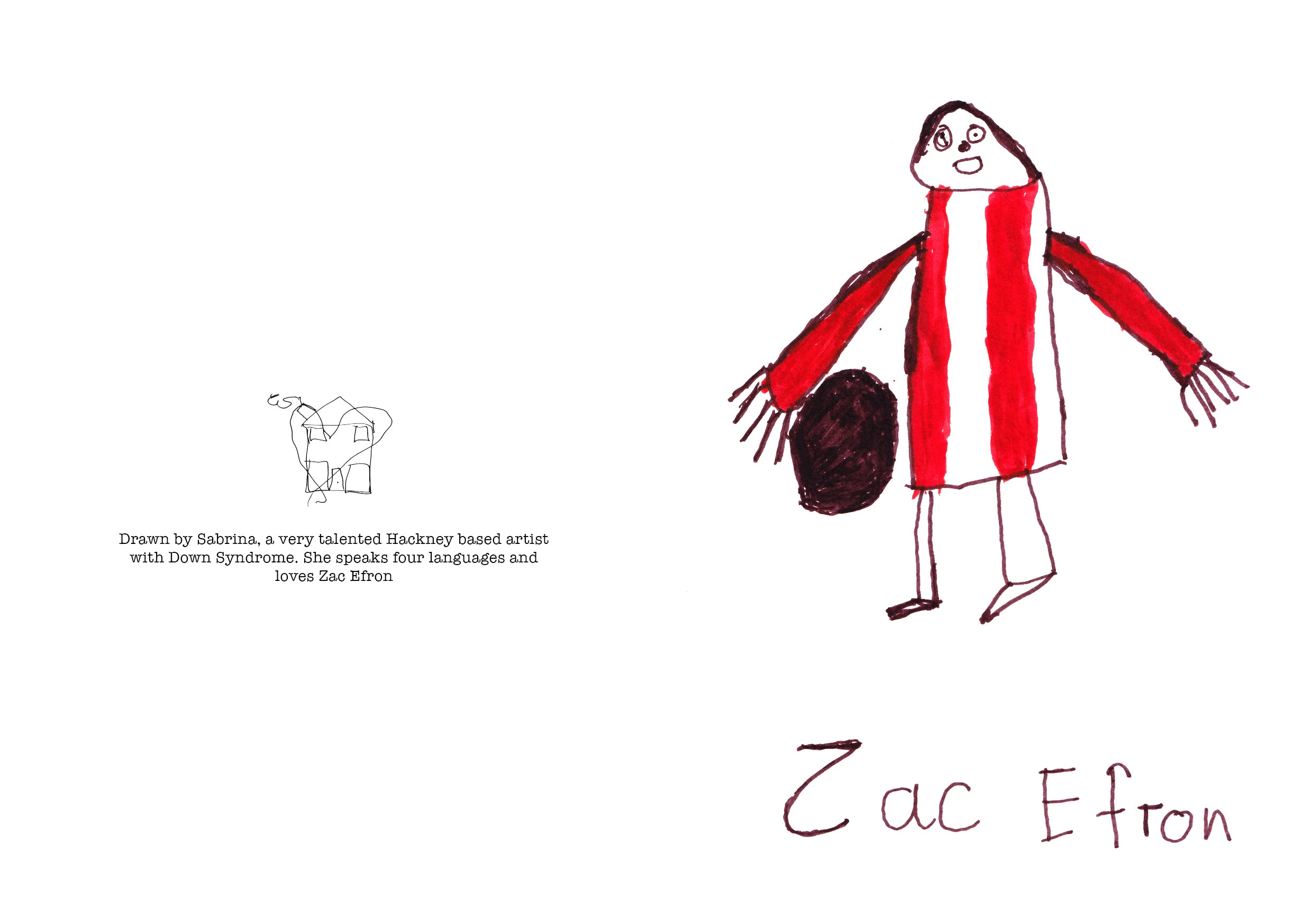 Zac Efron Card by Sabrina